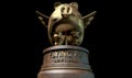 Flying Pig Trophy Award Royalty Free Stock Photo