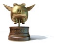 Flying Pig Trophy Award Royalty Free Stock Photo