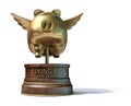 Flying Pig Trophy Award Royalty Free Stock Photo