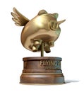 Flying Pig Trophy Award Royalty Free Stock Photo