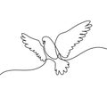 Flying pigeon logo Royalty Free Stock Photo