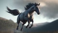 flying pony photorealistic