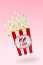Flying popcorn Royalty Free Stock Photo