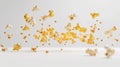 The flying popcorn explosion..AI generated image Royalty Free Stock Photo