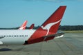 Flying Qantas Royalty Free Stock Photo