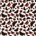 Flying red and black butterflies on white background, raster seamless pattern Royalty Free Stock Photo