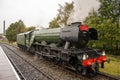 The Flying Scotsman at Ramsbottom Station Royalty Free Stock Photo