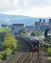 Flying Scotsman Train and Conwy Castle