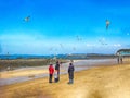 Flying Seagull Eat Shrimp Snack, Muchangpo Beach, Boryeiong, Chungnam, South Korea, Asia