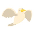 Flying seagull icon cartoon vector. Sea flight Royalty Free Stock Photo