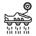 Flying shoes icon