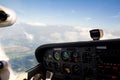 Flying Small Aircraft Royalty Free Stock Photo