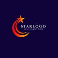 flying star logo design stock template. star vector icon