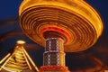 Flying swing at night Royalty Free Stock Photo