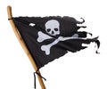 Torn Pirate Flag Royalty Free Stock Photo