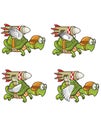 Flying Turtle with Rocket Sprite