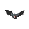 Flying vampire bat vector Illustration on a white background Royalty Free Stock Photo