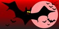 Flying Vampire Bats Royalty Free Stock Photo