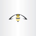 flying wasp vector icon