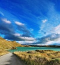 The flying in the wind clouds Royalty Free Stock Photo