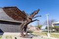 Flying Pegasus Sculpture in Dallas Royalty Free Stock Photo