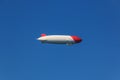 Flying zeppelin, rigid airship, airship Royalty Free Stock Photo