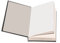 Flyleaf open book Royalty Free Stock Photo