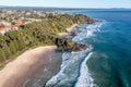 Flynns Beach - Port Macquarie Aerial view NSW Australia Royalty Free Stock Photo