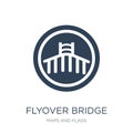 flyover bridge icon in trendy design style. flyover bridge icon isolated on white background. flyover bridge vector icon simple