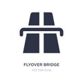 flyover bridge icon on white background. Simple element illustration from Maps and Flags concept