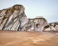 Flysch Cliffs, Itzurun Beach, Basque Country, Spain Royalty Free Stock Photo