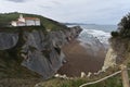 Flysch Rock formations on the Basque Coast. Zumaia, Gipuzkoa, Spain Royalty Free Stock Photo