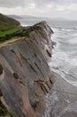 Flysch in Zumaia, Gipuzkoa, Basque Country, Spain Royalty Free Stock Photo