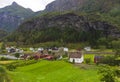 FlÃÂ¥m village Flamsdalen valley landscape Norway Royalty Free Stock Photo