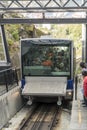 The FlÃÂ¸ibanen Funicular train Bergen Royalty Free Stock Photo