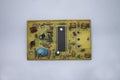 FM radio printer circuit board with components Royalty Free Stock Photo