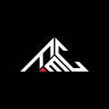 FMC letter logo creative design with vector graphic, FMC simple and modern logo in triangle shape Royalty Free Stock Photo