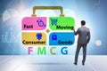 FMCG concept - fast moving consumer goods Royalty Free Stock Photo