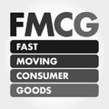 FMCG - Fast Moving Consumer Goods acronym