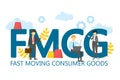 FMCG fast moving consumer goods vector isolated