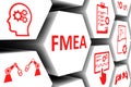 FMEA concept cell background 3d
