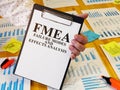 FMEA Failure Modes and Effects Analysis report Royalty Free Stock Photo