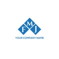 FMJ letter logo design on WHITE background. FMJ creative initials letter logo concept. Royalty Free Stock Photo