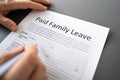 FMLA. Family And Medical Paid Leave Sick