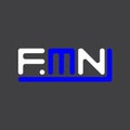 FMN letter logo creative design with vector graphic, FMN Royalty Free Stock Photo