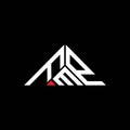 FMP letter logo creative design with vector graphic, FMP simple and modern logo in triangle shape Royalty Free Stock Photo