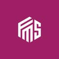 FMS Letter monogram Initial Logo Design Template Vector Illustration. FMS elegant and Professional icon design Royalty Free Stock Photo
