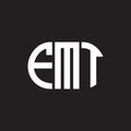 FMT letter logo design on black background. FMT creative initials letter logo concept. FMT letter design