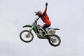 FMX Show by Joni Hynell and Co at Riverside Truck Meeting 2015 Royalty Free Stock Photo