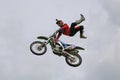 FMX Show by Joni Hynell and Co at Riverside Truck Meeting 2015 Royalty Free Stock Photo